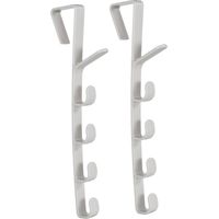 Türhaken 2er Set Türgarderobe, Kleiderhaken, Handtuchhalter, Türhakenleiste