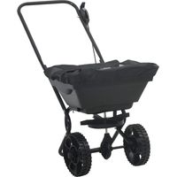 Vidaxl – Épandeur noir 82 x 46 x 75 cm – PVC et acier – 10 niveaux de vitesse réglables – Utilisation extérieure uniquement