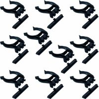 10x Gancio per battiscopa zoccolo cucina universale clip per piedini 28mm della zoccalatura plastica zoccolino montaggio rapido a scatto molle battiscopa mobile, tenone