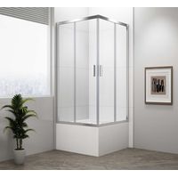 Polysan Deep - Cabina de ducha 80x80x165 cm, cristal transparente MD5216