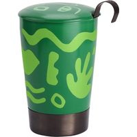 Tasse en porcelaine à double paroi avec infuseur Opéra Vert