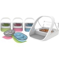 SUREFLAP SURFEED SET DE COLCHONETA + 2 CUENCOS PARA GATO AZUL