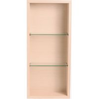 Meuble de salle de bain étagère de rangement murale 90 x 44 x 18 cm bois couleur chêne CEDAM