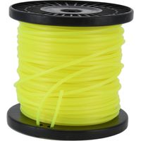 Fil de coupe-bordures rond jaune de 3 mm, pour la plupart des tondeuses à gazon, pour coupe intensive.
