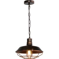 Lampe À Suspension Vintage Suspension Lustre Rétro Lustre En Fer Métallique Suspension Luminaire Antique 26CM