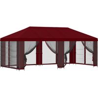 vidaXL Garden Gazebo with Sidewalls 6 x 3 m Burgundy