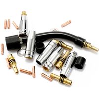 Lot de 24 consommables pour poste à soudure MIG – Électrodes, embouts et coudes pour chalumeau 15AK