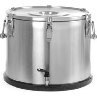Termo de acero inoxidable con grifo para transporte de alimentos, 50 L - Hendi 710333