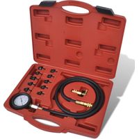 Kit à outils de test de pression de l'huile et du moteur vidaXL