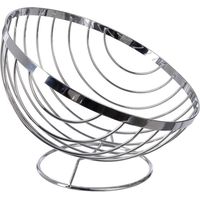 Poubelle en acier chromé oblique de 26,5 cm - Modèle 5five