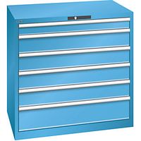 Cajonera chapa de acero H x A 1000 x 1023 mm 6 cajones