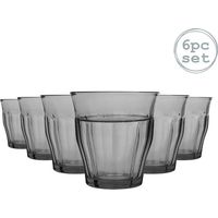 Gobelets - DURALEX - Picardie - Verre trempé - 250ml - 6 pièces - Gris
