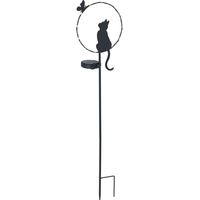Solar-Gartenleuchte Katze LED, 85 cm
