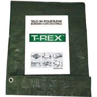 TELO OCCHIELLATO BORDATO CON ANGOLI RINFORZATI 100 GR. NORMALE mt.5x8 gr.100 al mq. colore verde/blu TREX