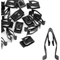 20Pcs Black Auto Car Dash Dashboard Console Trim Metal Retainer Automotive Parts