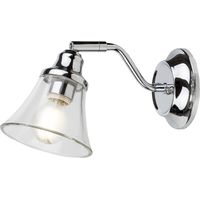 Aplique de baño con pantalla de cristal, E14 cromado, orientable, Antoine 3207, Rabalux