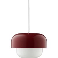 Lámpara dyberg larsen Haipot rojo oscuro 23 cm vidrio metal