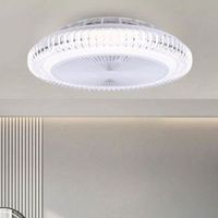 Lampadario Con Ventilatore Da Soffitto Plafoniera Led Telecomando Luce 3000-6500k 42217