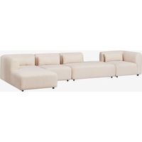 Canapé modulaire avec méridienne gauche 4 pièces avec divan Fogler SKLUM
