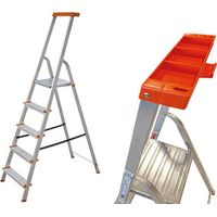 Escaliers en aluminium domestique avec compartiment supérieur - ALU augmente 131 de 3 à 8 étapes 7 Gradini