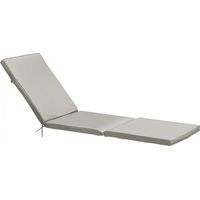 Coussin bain de soleil 186x53x5 cm – 100 % polyester – Épais et confortable – Fixation facile avec sangles – Solys