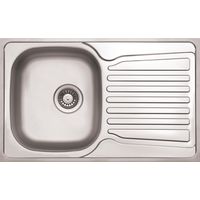 Stainless Steel 1.0 Bowl Kitchen Sink with Waste Set - Inset