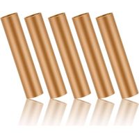 Tube Cuivre, 5 pièce Tube Rond en Cuivre pur Tube en Cuivre Creux, Tube de Raccordement en Cuivre 56 × 9 mm, Diamètre Intérieur 6,5 mm, Bonne Conductivité, Adapté à la Connexion par Câble