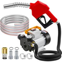 Pompe à diesel auto-amorçante 220V, 550W Pompe Gasoil Electrique à Fuel Gasoil Autoaspirante 20-60L/min