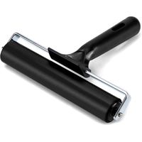 Edelstahl-Gravurwalze, Gummiwalze, Gummiwalze zum Drucken, Tapeten, Linoleum-Tinte, 15 cm