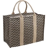Cabas En Toile De Jute Renforcée - Motif Zébré - Aubry Gaspard
