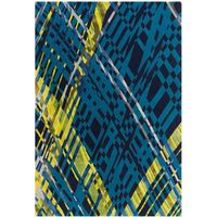 Tapis diamant multicolore 8050 bleu - 140 x 200 cm