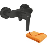 Mitigeur de douche mécanique GROHE Start noir mat + chiffonnette