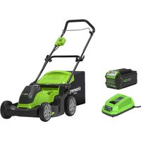 Mähwerk GREENWORKS 40V - 41cm Schnitt - 1 Batterie 4,0 Ah - 1 Ladegerät - G40LM41K4