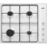 Smeg S64SB plaque Blanc Intégré 60 cm Gaz 4 zone(s)