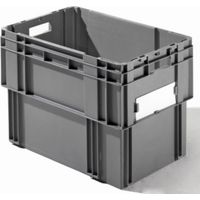 LA-KA-PE Drehstapelbehälter PP grau L600xB400xH420mm LA-KA-PE