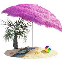 KINGSLEEVE® Parasol inclinable Hawaii 192 cm Parasol de plage Ø 160 cm réglable Jardin terrasse extérieur Rose pastel