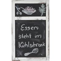 Lavagna da parete HHG-807a decorativa legno paulonia 55x34x2cm, bianco
