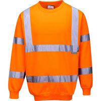 Hochsichtbares orange Sweatshirt M
