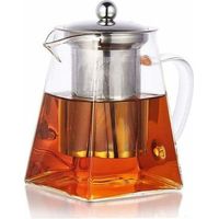 ALLIANDIS Théière Théière en verre 350 ml Passoire inox amovible (500 ml)-Fei Yu