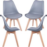 Packs Sillas Comedor - Pack 4 Sillas Synk Basic - Gris claro