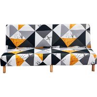 Housse de canapé clic clac Housse canapé-lit Extensible sans Bras Housse clic clac sans accoudoir 2 Places 3 Places Housse de futon Pliable