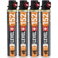 LEVEL+ Gaskartusche 152mm 74ml Fuel Cell Ersatzgas für Nagler L+152 - 4 St.