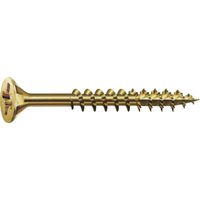tornillo rosca madera cabeza plana pozidriv spax yellow largo 12mm diámetro 2.5mm largo 80mm diámetro 4.5mm ( color:000000 200)