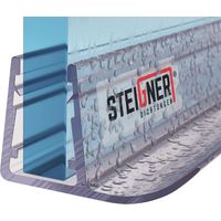 STEIGNER Duschdichtung UK14 Ersatzdichtung für Dusche Wasserabweiser, L, 100 cm, (Einzeldichtung), 6mm bis 8mm Glasstärke