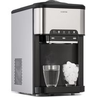 Klarstein Machine a Glacons pour la Maison, Capacité de 3L, Fabrique Rapidement Jusqu'à 20kg de Glacons, Machine a Glaces Petits et Grands Glaçons en Forme de Balles, Autonettoyante, Ice Maker Cuisine