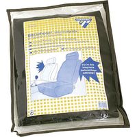 Housse de protection de siege voiture repose tête integre avec air bag lateral couleur noir