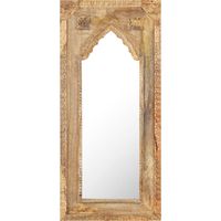 Vidaxl – Miroir simple de salle de bain 50x3x110 cm en bois de manguier massif – Résistant à l'usure – Pour salle de bain, chambre ou salon