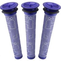 BUNTHAUS Filtre pour Dyson V8/V7, Filtres de Rechange Lavable pour Aspirateur Dyson V7/V8 Absolute et Animal, Accessoire Aspirateur pour Dyson V8 Avec 3 Pré-Filtres HEPA