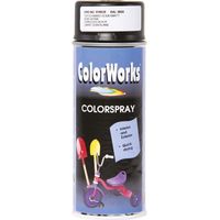 Peinture Aérosol Noir Mat Finition Mate Intense, Séchage Rapide - Colorworks