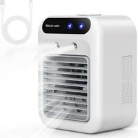 Lntyq Climatiseur Portable, Climatiseur Mobile Silencieux, Refroidisseur d'air de 500 ml, Rafraichisseur d'air,2Vitesses+2Modes de Brumisation, Réglage de la direction du vent à 15°,Mini Climatiseur